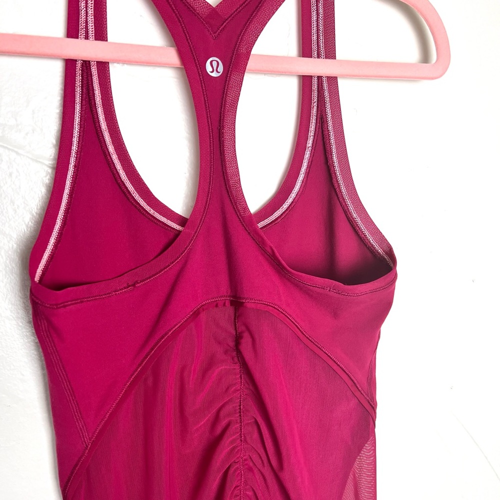 VGUC Lululemon Berry Pink Razorback Tank - Picture 6 of 13